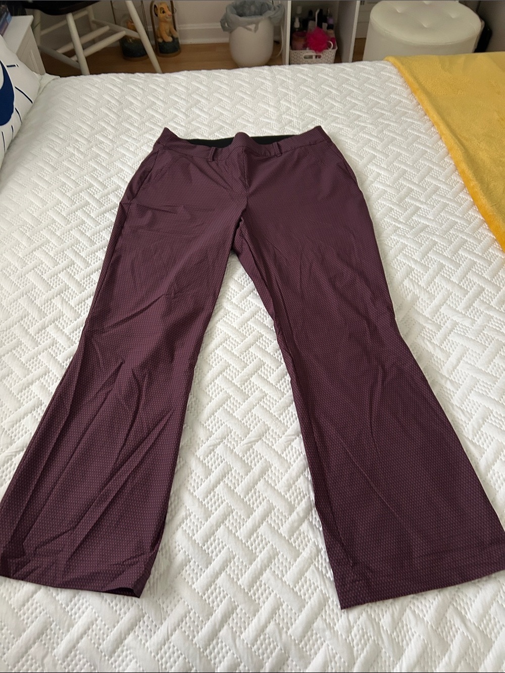SPANX Black Waistband with Burgundy Dot Accents